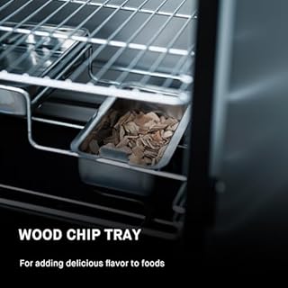 Masterbuilt® 30-inch Electric Vertical BBQ Smoker with Analog Temperature Control, Chrome Smoking Racks and 535 Cooking Square Inches in Black, Model MB20070210