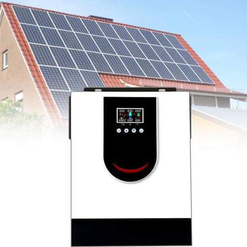 YSACJFD 3000W Solar Inverter 24V Dc to 220-230V Ac, Pure Sine Wave Hybrid Inverter with 80A Solar Charge Controller, for 24V Most Battery
