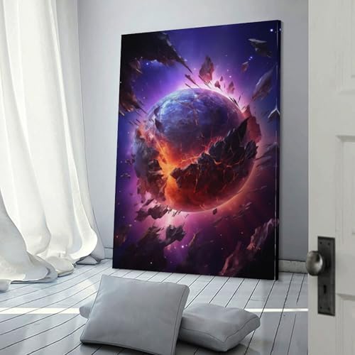 Affiche de peinture sur toile de 30 x 45 cm avec une magnifique image d'art abstrait