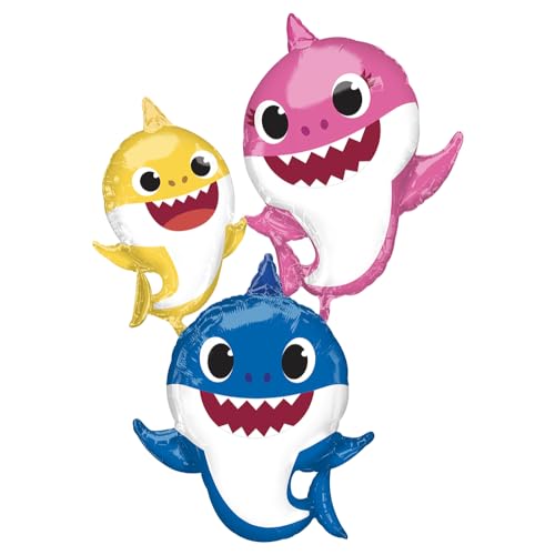 Ballon en aluminium Bebe Requin Amscan AirWalker de taille géante pour fête d'enfants