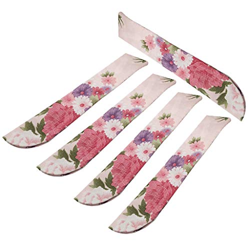 homozy 5x Saco De Ventilador De Mão Dobrável Capas De Bolso De Bolsa De Protetor De Ventilador De Mã