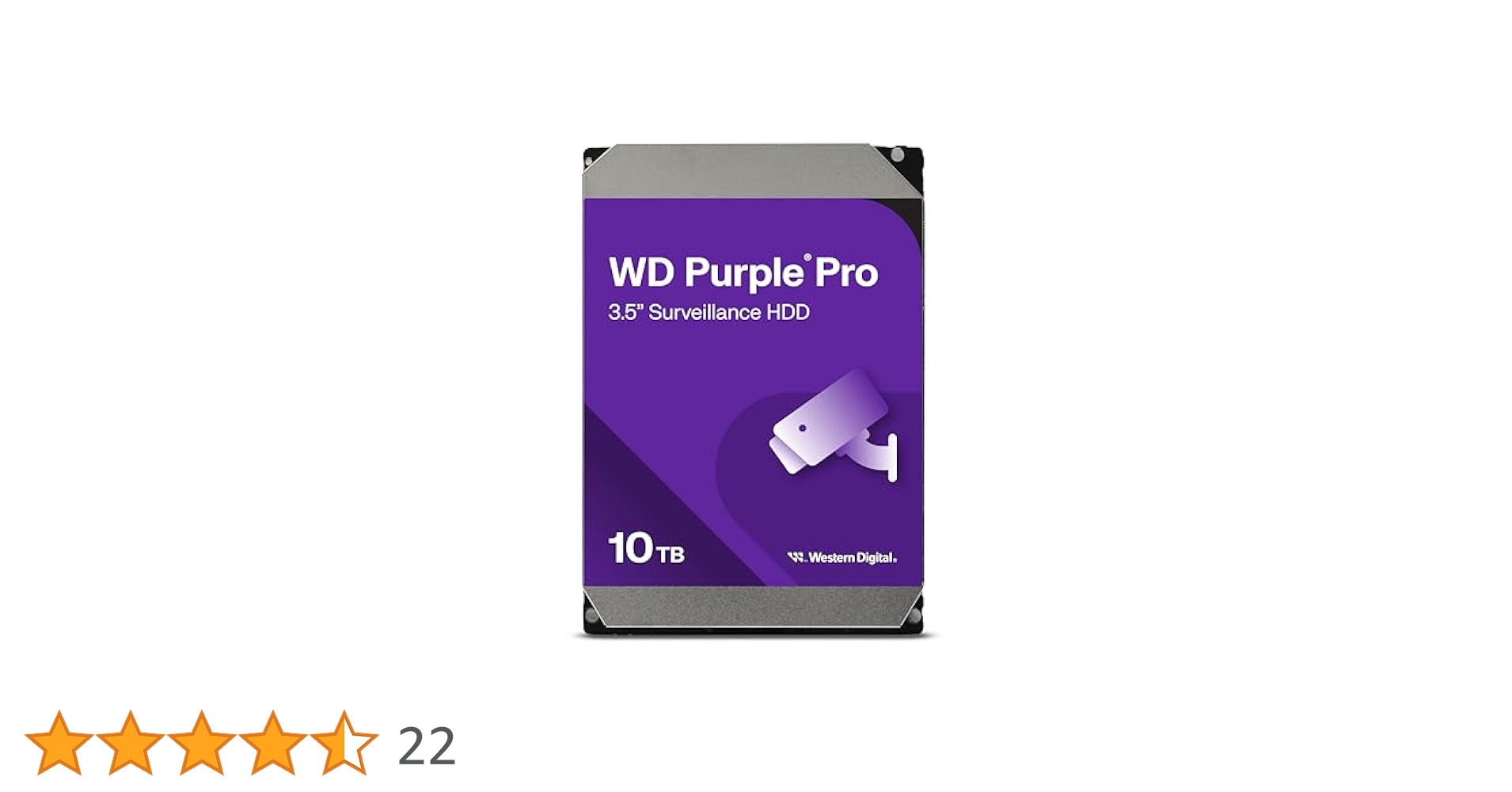保証あり　Western Digital 10TB HDD WD101PURP Western Digital 10TB WD Purple Pro Surveillance Internal