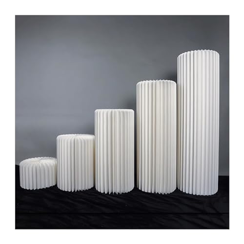 Supports de centre de table cylindriques pour mariages et réceptions élégantes - 2