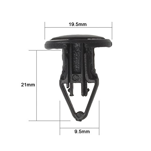 Partssquare 30Pcs Fender Liner Fastener Rivet Push Clips Retainer Replacement Fascia, Flare, Fener Liner Push Type Retainer #TOP1