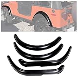 ECOTRIC Fender Flare Kit Compatible with 1955-1986 Jeep CJ CJ5 CJ7 Factory Style Front and Rear Mudguard Wheel Flare, Wheel Eyebrow