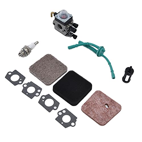 Carburateur FS55 avec Tuyau de Carburant et Bougie d'Allumage