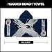 Northwest New England Patriots NFL Cross Out Youth Hooded Micro Fiber Towel 22 x 51 Inches