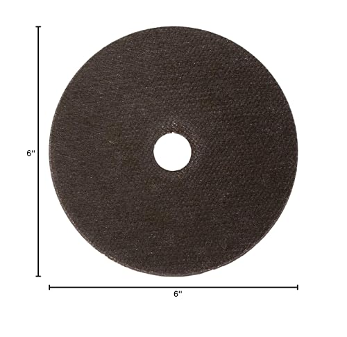 Image of Century Drill & Tool 75728 Type 1A Metal Cutting Wheel, 6 inch, 20 Pack | 6 inch Type 1A Thin Metal Cutting Wheel, Aluminum oxide grit and resin bond for, Designed for fast cuts in all ferrous
