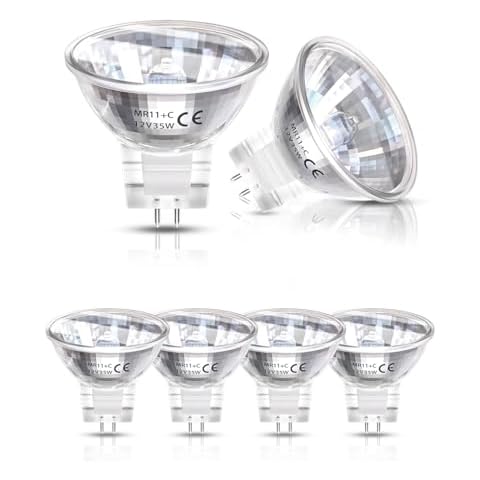 LumiGo 6 Pack Dimmable MR11 Halogen Bulbs Cover