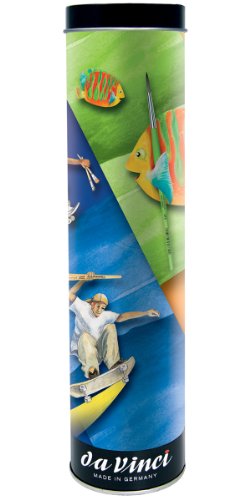 Da Vinci, Pinselbox der Serie 5406, Borsten gelb/schwarz/grün/blau, 30 x 30 x 30 cm Cover