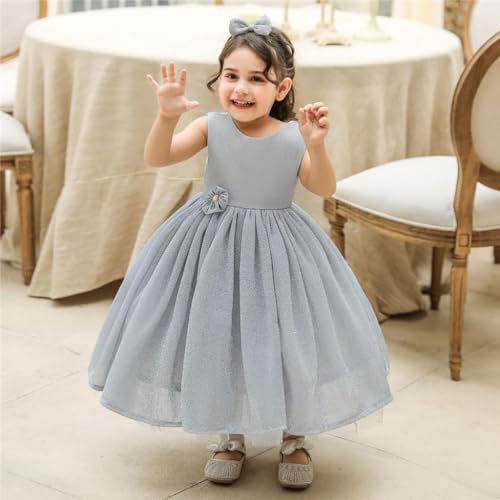 Dressy Daisy Baby Toddler Girls' Special Occasion Dresses Wedding Flower Girl Christmas Party Fancy Ball Gown with Headband3