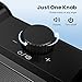 Cirqon Computer Speakers for Desktop PC Monitor, Easy Volume Knob, Sturdy Clamp, Basic Sound, Laptop Speakers with Compact Design, USB/USB C Adapter for Power and Audio(Black)