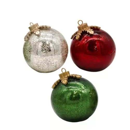 Glass Tabletop Christmas Ornaments