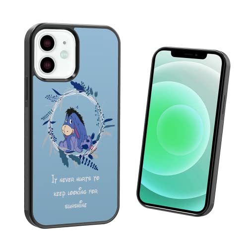 Phone Case Cover For Iphone Se 7 8 X Xr 11 12 13 14 Plus Mini Pro Max Donkey Silicone Eeyore Style Shockproof - Cute Quote Black #TOP1