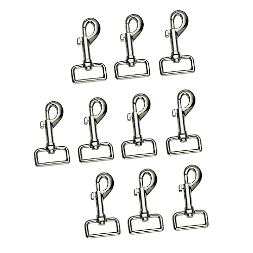 Mipcase 10pcs Heavy Duty Dog Leash Buckle Pet Swivel Eye Hook Bolt Snap Clip for Chain Leashes