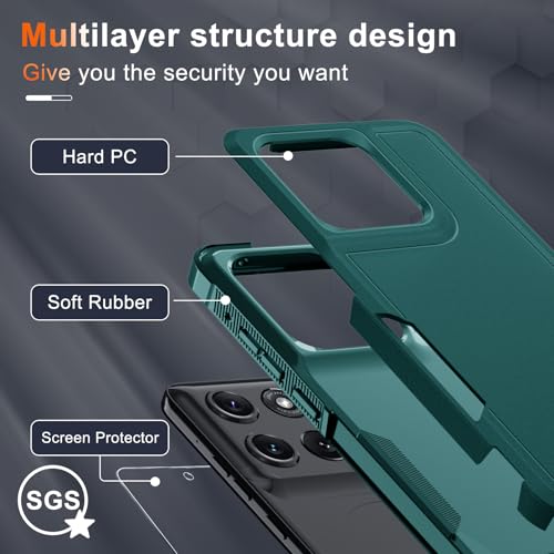 for Moto G Stylus 5G 2026/2025 Case,Full Body Heavy Duty Cover,Dark Green by RMOCR - Used condition - Image 2