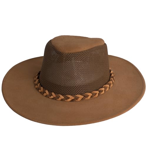 Henschel Hats Wrangler Outdoor Explorer Hat - 3 Inch Brim with Mesh Crown - Perfect Hat for Hiking and Outdoor