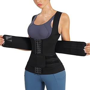 Nebility Women Sauna Sweat Vest Hot Neoprene Sauna Suit Weight Loss Workout Top Waist Trainer Shirt Body Shaper