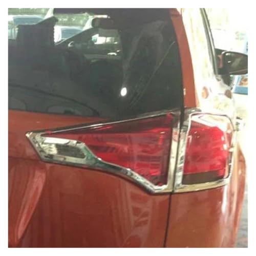 Luz trasera cromada para coche Toyota RAV4 protector de faros 4
