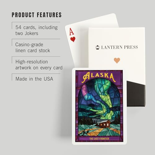 Baraja Lantern Press Alaska, 52 cartas tamaño póker miniatura 3