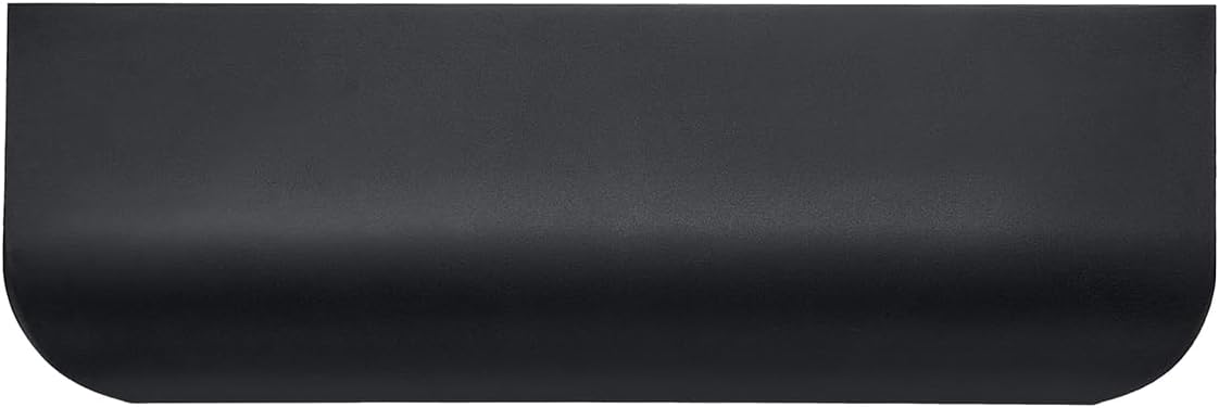 15 Pack Black Cabinet Pulls , 120mm Length, Matte Concealed Edge Handles with Modern Tab Finger Design for Kitchen and Wardrobe