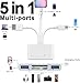5-in-1 Speicherkartenleser, USB OTG Adapter & SD Kartenleser für iPhone/iPad, USB C und USB A Geräte mit Micro SD & SD Kartensteckplätzen, unterstützt SD/Micro SD/SDHC/SDXC/MMC