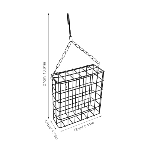 Mangeoire à oiseaux extérieure métal carré GARVALON suspendre design durable