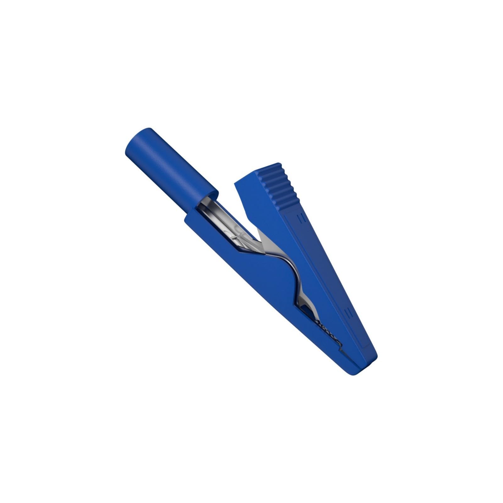 Woedpez Blue 2Mm 10A Insulated Copper Clips High-Temp For Lab/Industrial Testing & Banana Plugs Secure Grip Clips