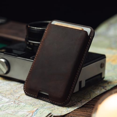 KORDIZ MagSafe Leather Wallet Rustic