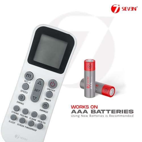 Image of 7SEVEN Compatible of Lloyd Ac Remote Original YK-K /002E Model 125 Suitable for Split Air Conditioner Ensure Each Key Function Match and Genuine Remotes Replicate Exactly for Better Performance