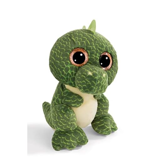 NICI GLUBSCHIS Dino Tiranosaurio Rex Xert 15cm Verde sostenible Hecho de Suave Peluche, para Jugar y abrazar, para niños y Adultos, una Gran Idea de Regalo (48922)