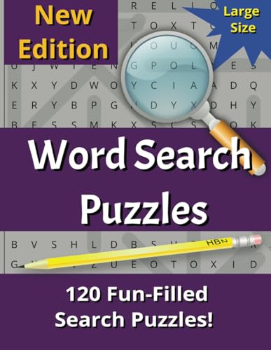 NEW EDITION Word Search Puzzles: Word Searches with Easy-to-Read Print | 2500+ words | Popular Themes | 8.5x11 inches | 120 puzzles ... ideal for car rides, campfires, or as a stocking stuffer! image 2
