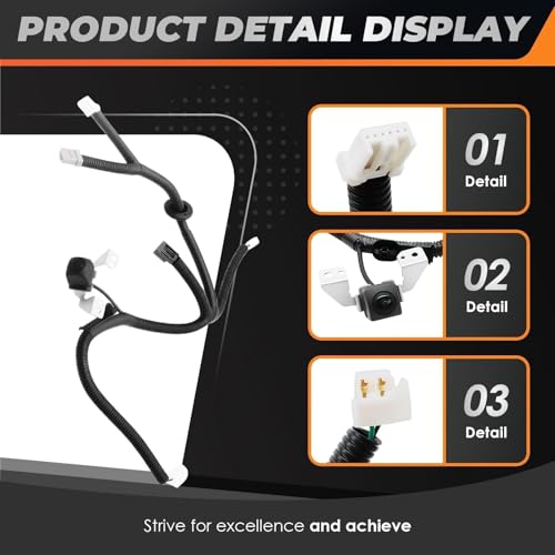 Image of Rear View Backup Camera Compatible with Pilot LX /EX /EX-L /SE 12-15 | Reverse Parking Assist Rearview Camera Replace 39530SZAA01 39530SZAA21 HO1960125,Plug and play