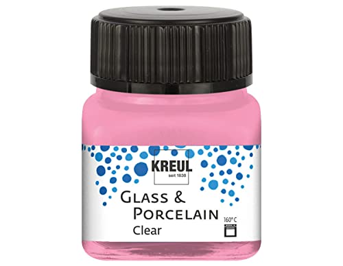 KREUL 16294 - Pintura transparente para cristal y porcelana (20 ml), color rosa