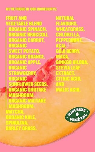 Boost Your Well-Being with SUBI RAW Greens Superfood Powder - Made in Canada with Raw Superfood Ingredients for Daily Vegetable Replacement 40 Day Supply (Peach Flavor) 3 41K2GZ02ROL. AC