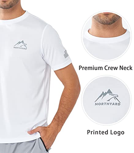 NORTHYARD Men's UPF 50+ Sun Protection Shirts Swim SPF UV Quick Dry Short Sleeve T-Shirts for Athletic Fishing Rash Guard4