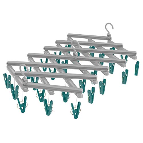 Mini Varal Extensível com 29 Prendedores, Multicor, Flash Limp