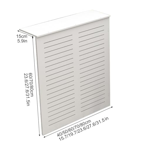Cache-radiateur blanc meuble de chauffage | Étagère de radiateur design assemblage facile - 8