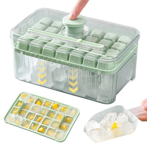 Bandeja para hielo de silicona con tapa y cuchara miniatura 1