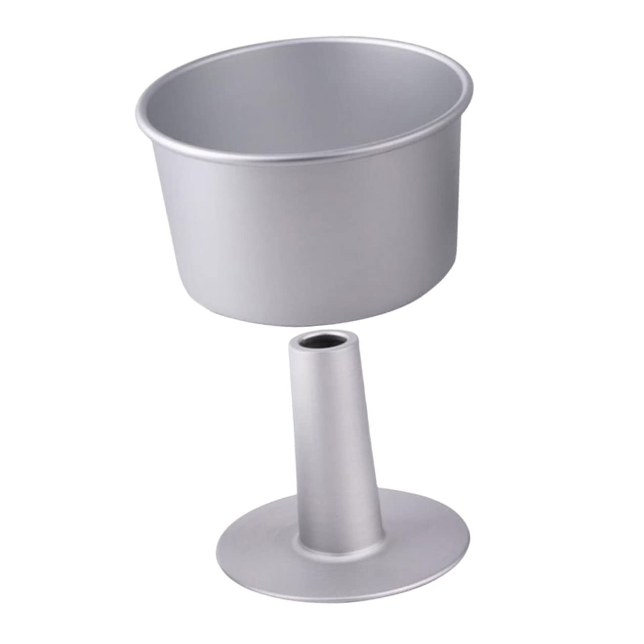 TOPBATHY 2 Ensembles moule à gâteau vivant géant Rouge boîtes de conserve cuit air moule muffins moule entremet moule a gateau moule de cuisson pour gâteau évidé alliage d'aluminium Silver
