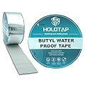 Holotap 1Pcs Waterproof Aluminum Butyl Tape (4in x 33ft), Rv Tape Sealant Waterproof, Butyl Sealant Tape Multi-Use Repair for RV, Roof, Leaks, Seals,and More