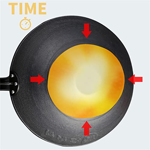 Wok de fondo grueso para cocina con mango desmontable miniatura 6