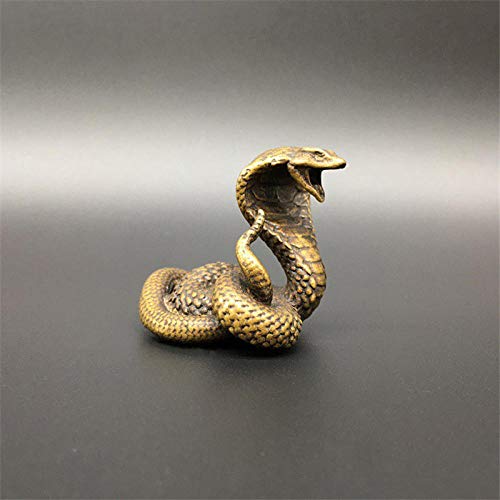 Statue de serpent cobra miniature cadeau idéal ornement vintage salon