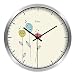 HomeClock Semplice orologio idilliaco moderno arte orologio da muro senza numero soggiorno Jane orologio 10 pollici cornice d'argento