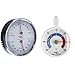 TFA-Dostmann TFA 45.2041.42 Thermomètre hygromètre pour un meilleur bien-être et un climat ambiant & TFA 14.4006 Thermomètre à congélateur rond