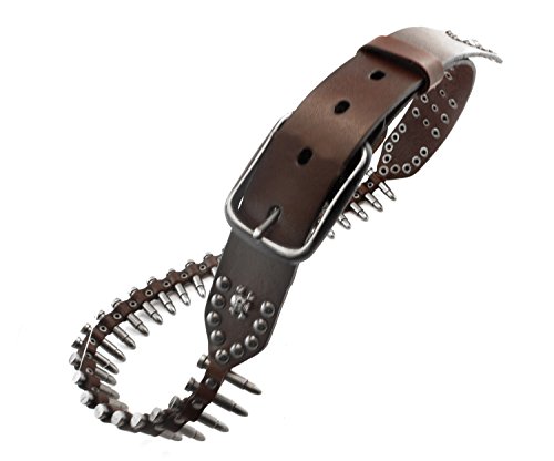 vogueteen Genuine Leather Rocker Punk Mens Belt Cowhide Retro Bullet Skull Belts For Men3