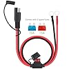 Dongge 2 PCS SAE Connector Motorcycle Battery Charger SAE Charging Cable SAE Quickly cuts The Plug to The 12V Ring Terminal Fuse Suitable for Charging Motorcycles Tractors Cars etc #3