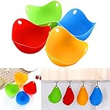 Macht leckere pochierte Eier: Perfekt geformte, köstliche Eier, die gleichmäßig gekocht sind, sich wunderbar anfühlen, perfekt für Erwachsene und Kinder, Frühstück, Mittag- oder Abendessen oder einfach als Beilage. (Hinweis: Eiflüssigkeit hat nicht zu viel, sonst wird es Überrollen. Es wird sich drehen, wenn die Eiflüssigkeit größer als 2/3 ist. Bitte beachten Sie, wenn Sie es verwenden!)