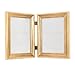 Lawrence Frames 5x7 Hinged Double Sutter Burnished Gold Picture Frame