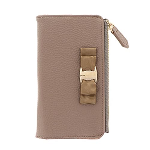 おしゃれ可愛いリボン付バイカラーケース [caless-03] (リボン×エトープ×カプチーノ)[ご利用の機種名を記載ください][0762]